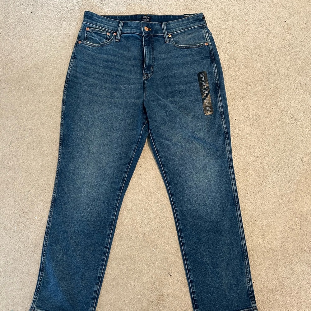 J. Crew curvy classic jeans 33/16